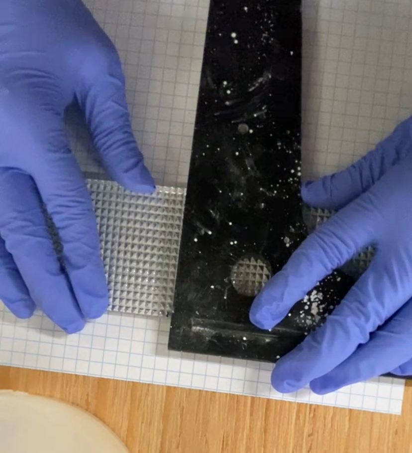 Precision tools and layout for glasswork